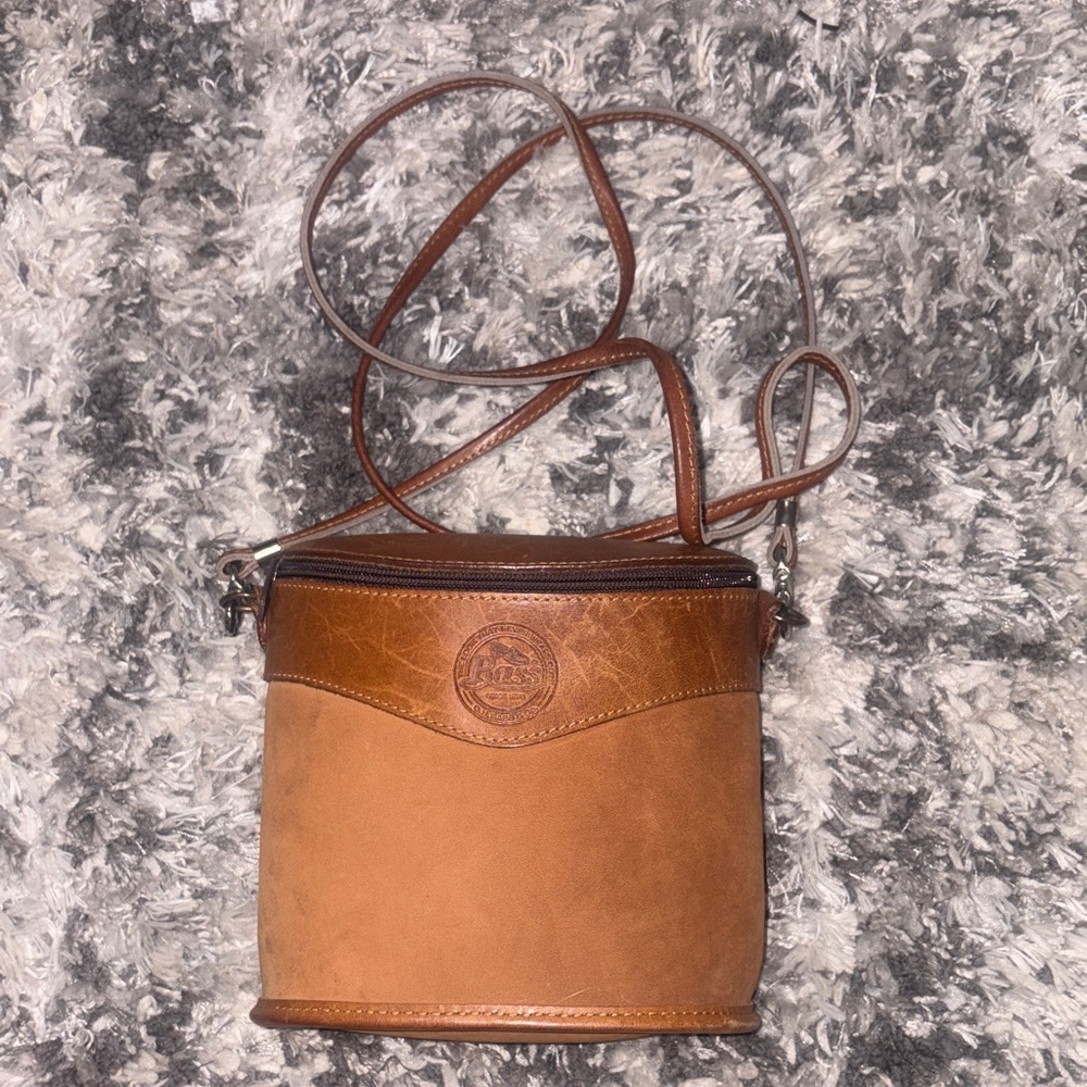 G.H Bass & Co Brown Leather Crossbody Bag